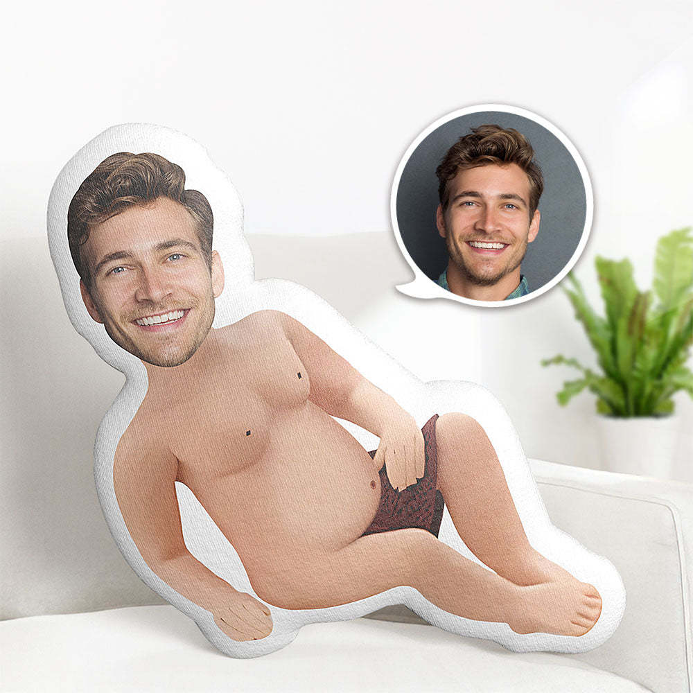 Mein Gesichtskissen, Individuelles Gesichtsfoto-kissen, Minime-kissen, Tummy Guy, Geschenke Für Sie - dephotoblanket