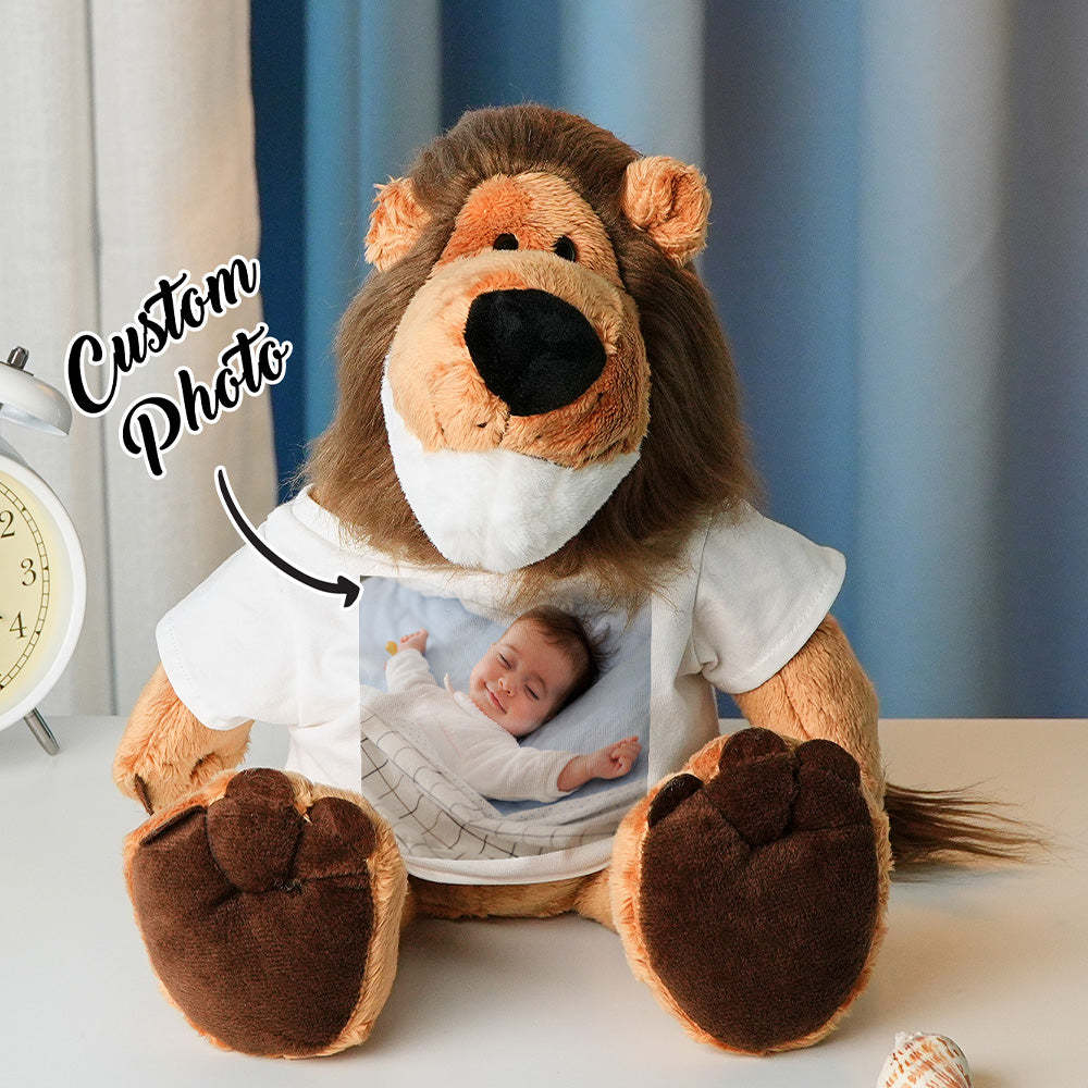 Personalisiertes Tier-plüschtier Zur Geburtsanzeige, Geschenk Für Die Babyparty - dephotoblanket