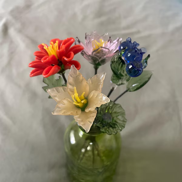 Benutzerdefiniertes Glasblumengeschenk Zum Geburtsmonat Für Mama Und Oma Zum Muttertag