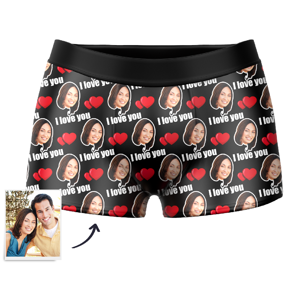 Pärchen Herren Boxershorts Mit Aufschrift 'love' - dephotoblanket