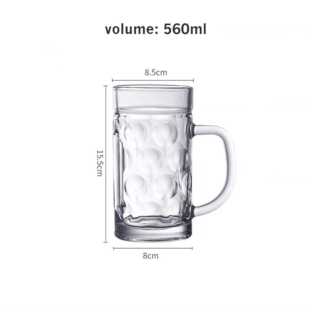 Deutscher Bierkrug Aus Glas Mit Noppen, Bierkrug Für Oktoberfest-getränke