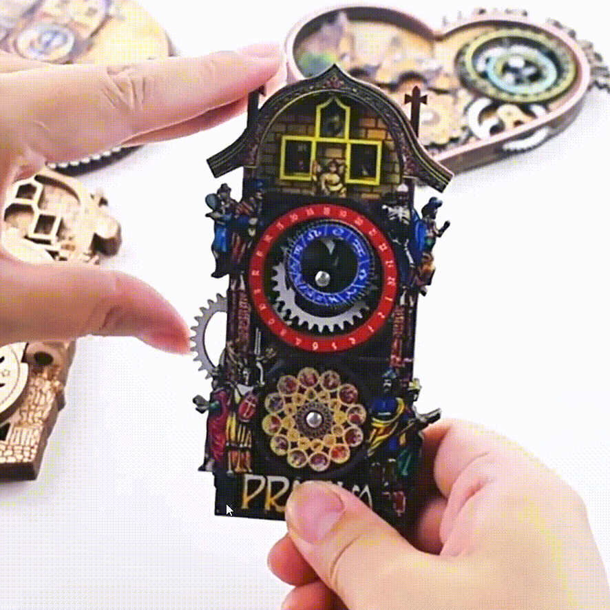 Astronomische Uhr Aus Prag – Kühlschrankmagnet – Reisegeschenk Für Tschechien - dephotoblanket