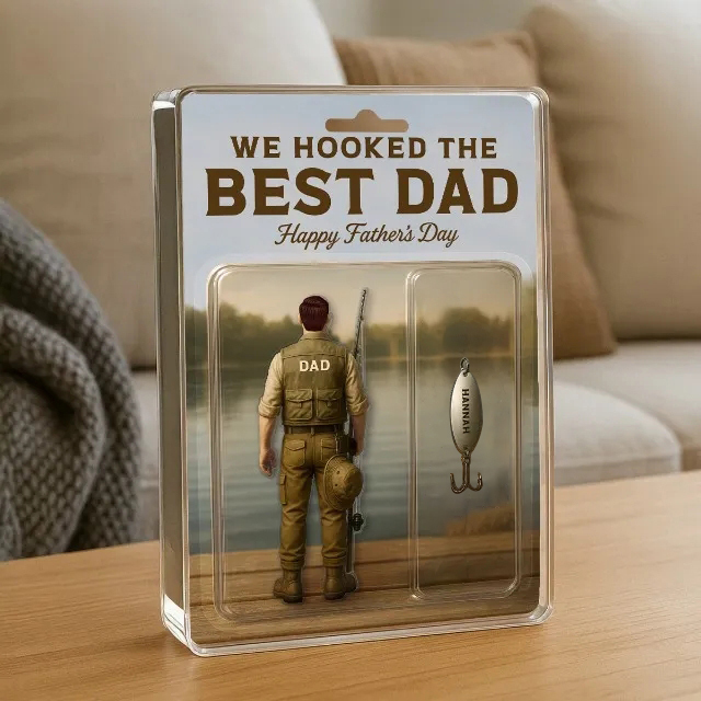 Benutzerdefinierte Figur Personalisierte Acryl-block-plakette Wir Haben Den Besten Papa Gehakt Feiern Sie Den Vatertag Mit Einem Benutzerdefinierten Angelhaken Das Ultimative Angel-tributgeschenk Für Pops - dephotoblanket