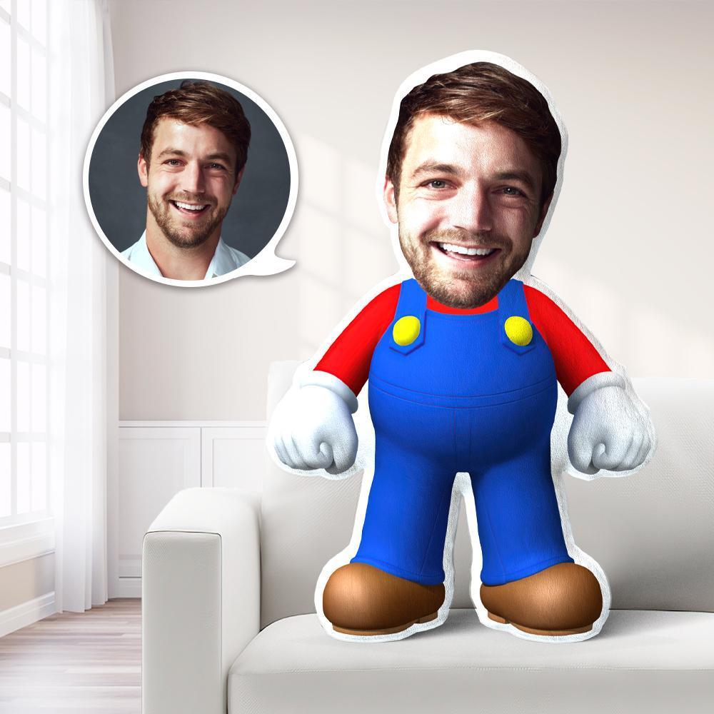 Personalisierte Geschenk Mini Me Kissen Gesichtskissen Personalisierte Kissen Fotokissen Geschenk Mario Wurfkissen Kuscheltier Mit Gesicht Bedrucken