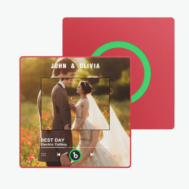 Personalisierter Musik-kühlschrankmagnet, Album-kühlschrankmagnet Mit Buntem Rahmen, Valentinstagsgeschenke - dephotoblanket