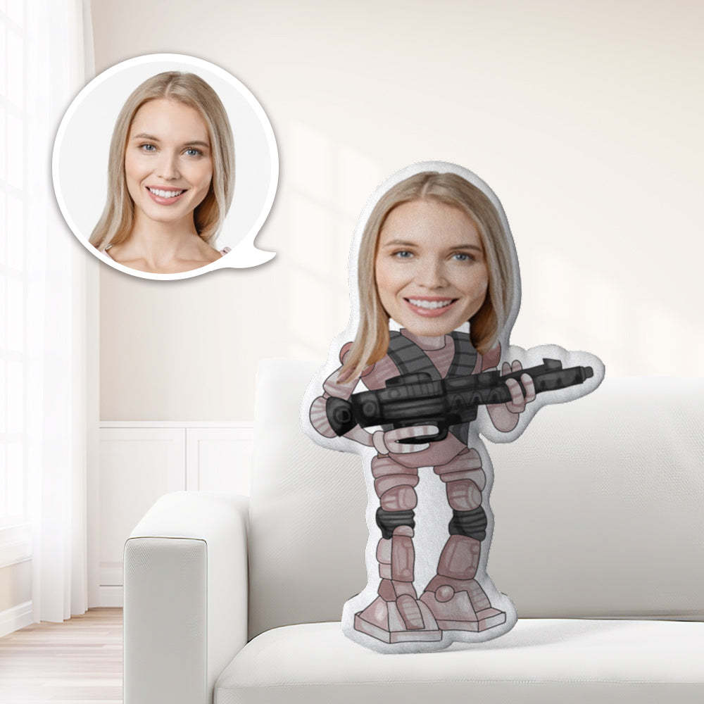Star Wars Roboter Benutzerdefinierte Gesicht Kissen Personalisierte Minime Kissen Geschenke - dephotoblanket