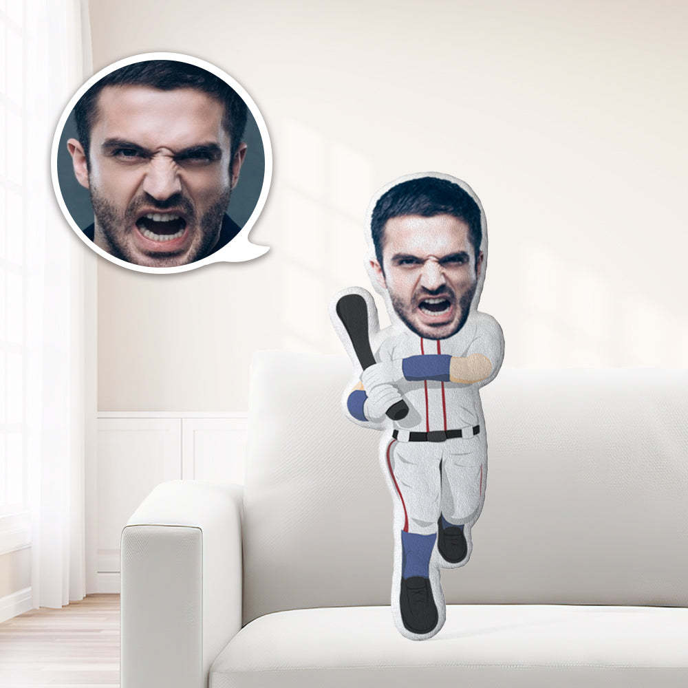 Mein Gesicht Kissen Benutzerdefinierte Kissen Gesicht Körper Kissen Personalisierte Foto Kissen Geschenk Baseballspieler Mini Me Kissen