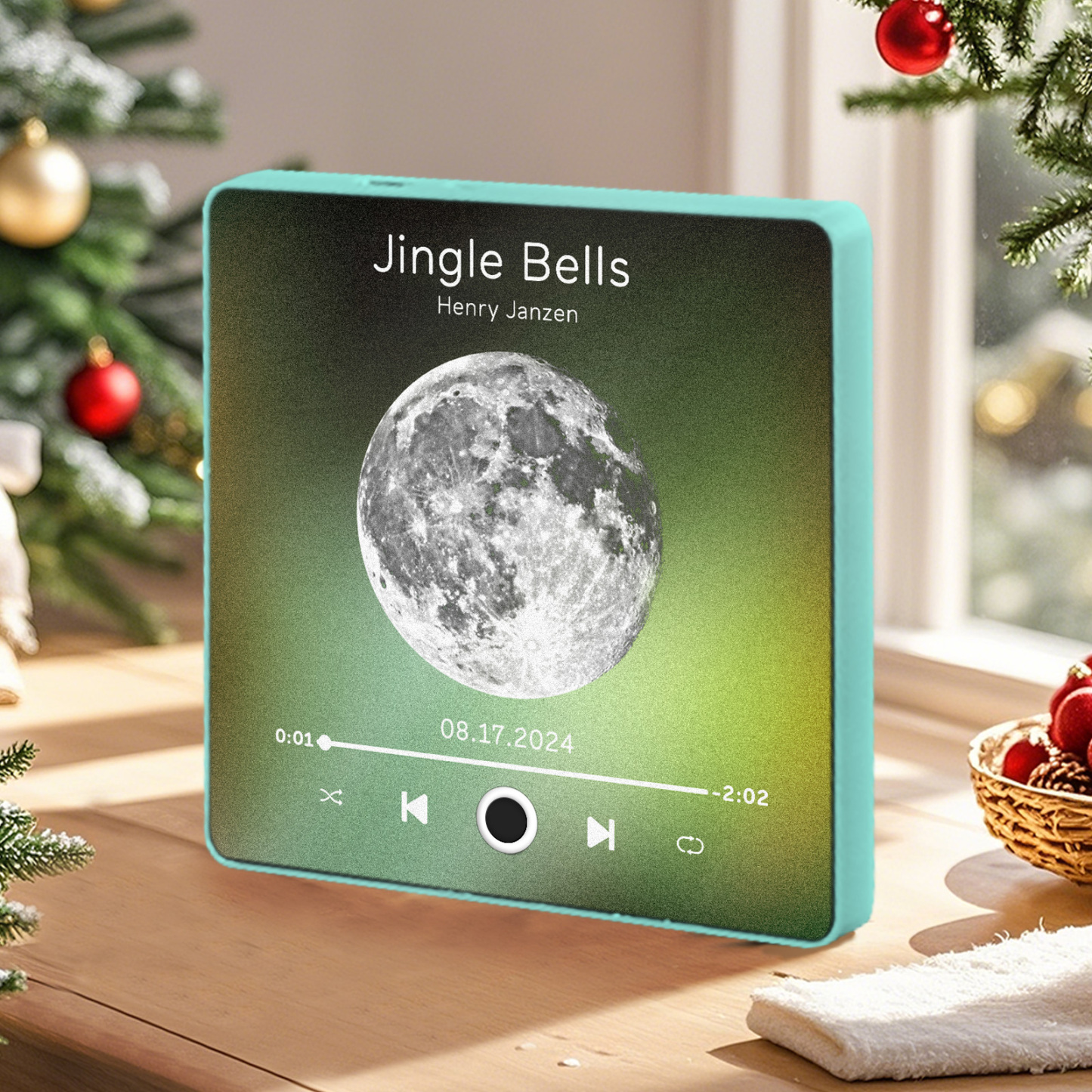 Bunter Rahmen, Personalisierter Album-kühlschrankmagnet, Kann Lieder Abspielen, Individueller Musik-kühlschrankmagnet, Weihnachtsgeschenke, Jahrestagsgeschenke - dephotoblanket