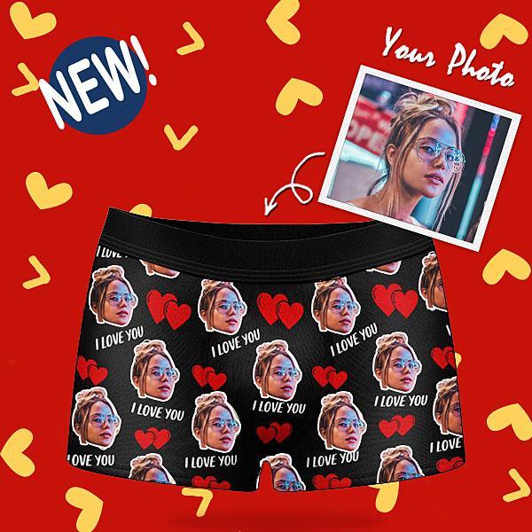 Pärchen Herren Boxershorts Mit Aufschrift 'love' - dephotoblanket