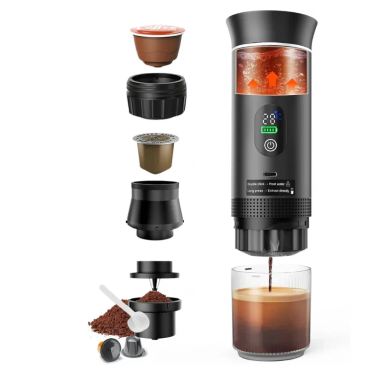 Tragbare Kaffeemaschine, Kompakte Reise-espressomaschine & Outdoor-kaffee-set