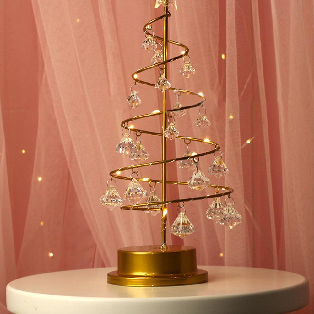 Weihnachtsbaum-diamantlampe, Modellierlampe, Schlafzimmer-tischlampe, Dekoration - dephotoblanket