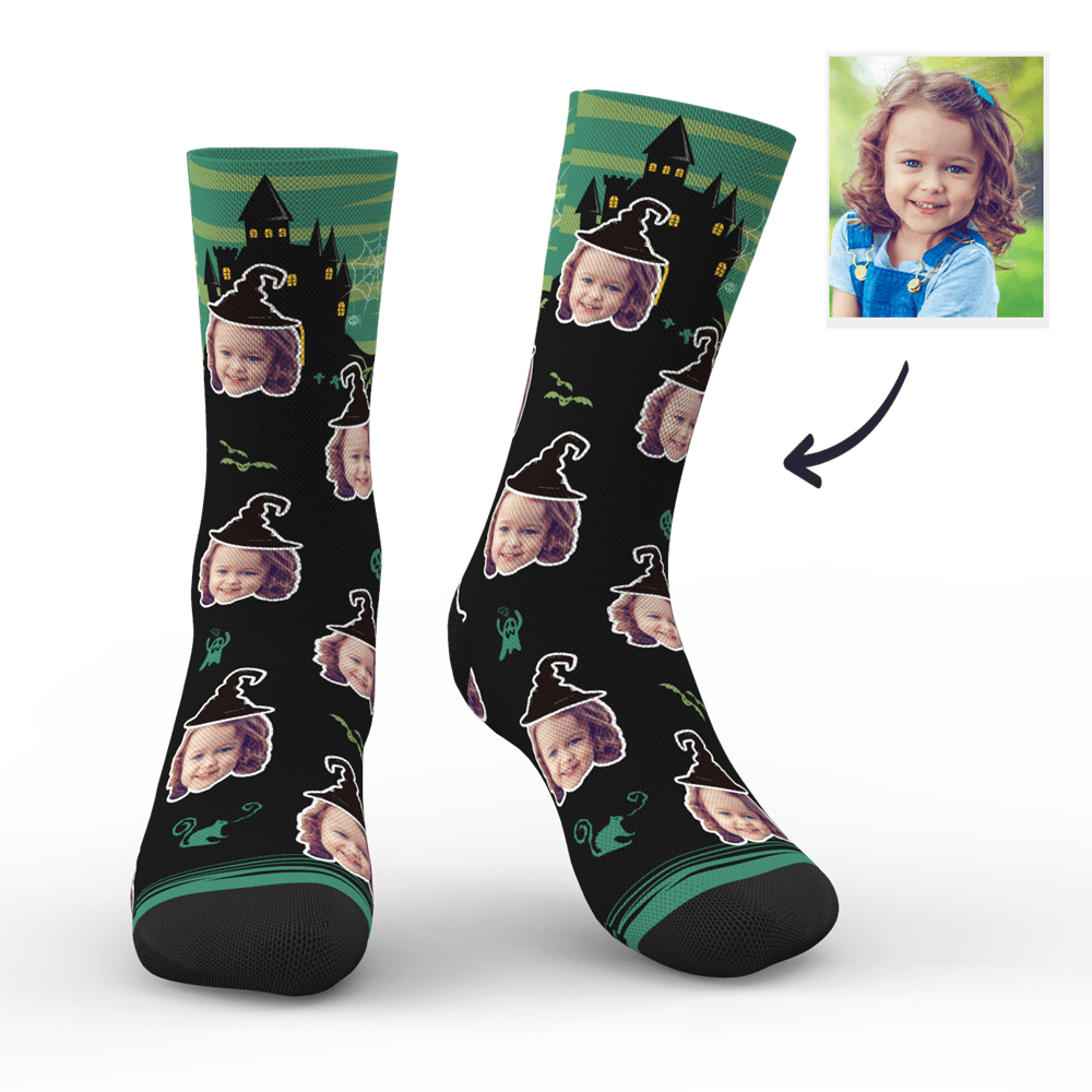 Foto Socken Gesicht Socken Personalisierte Halloween Foto Socken