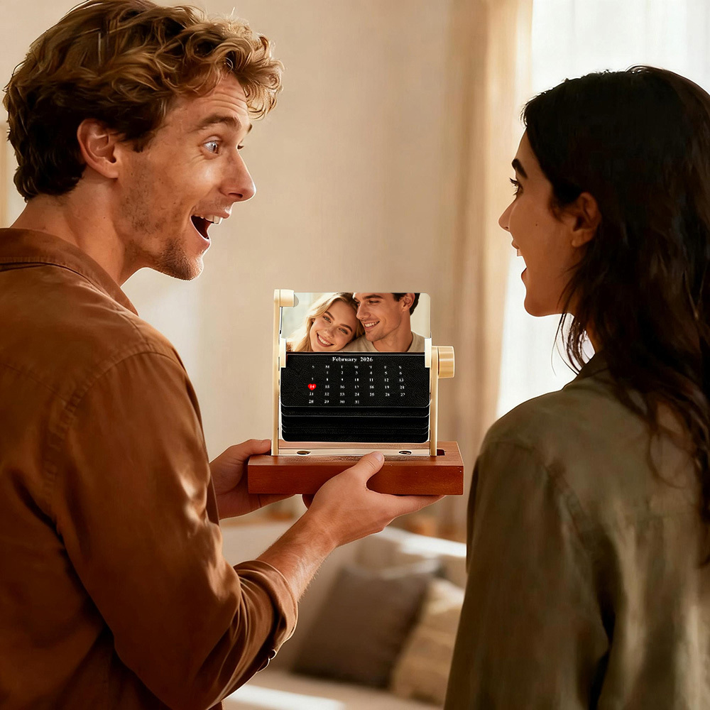 Personalisiertes Daumenkino, Individueller Kalender, Drehbares Fotoalbum, Geschenk Für Sie/ihn, Erinnerungen In Bewegung - dephotoblanket