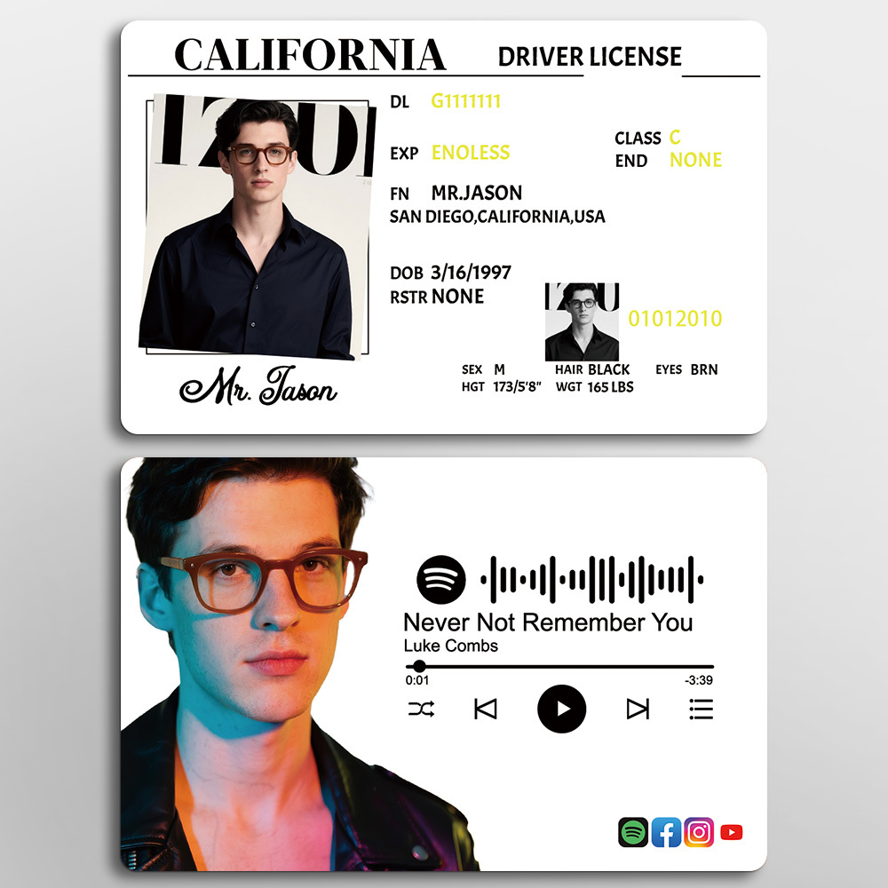Benutzerdefinierte Nfc-musikkarte, Personalisierter Tap-to-play-schlüsselanhänger | 3,37'x2,13' Acrylständer | Hip-hop, R&b, Pop-künstler-geschenk Für Ihn