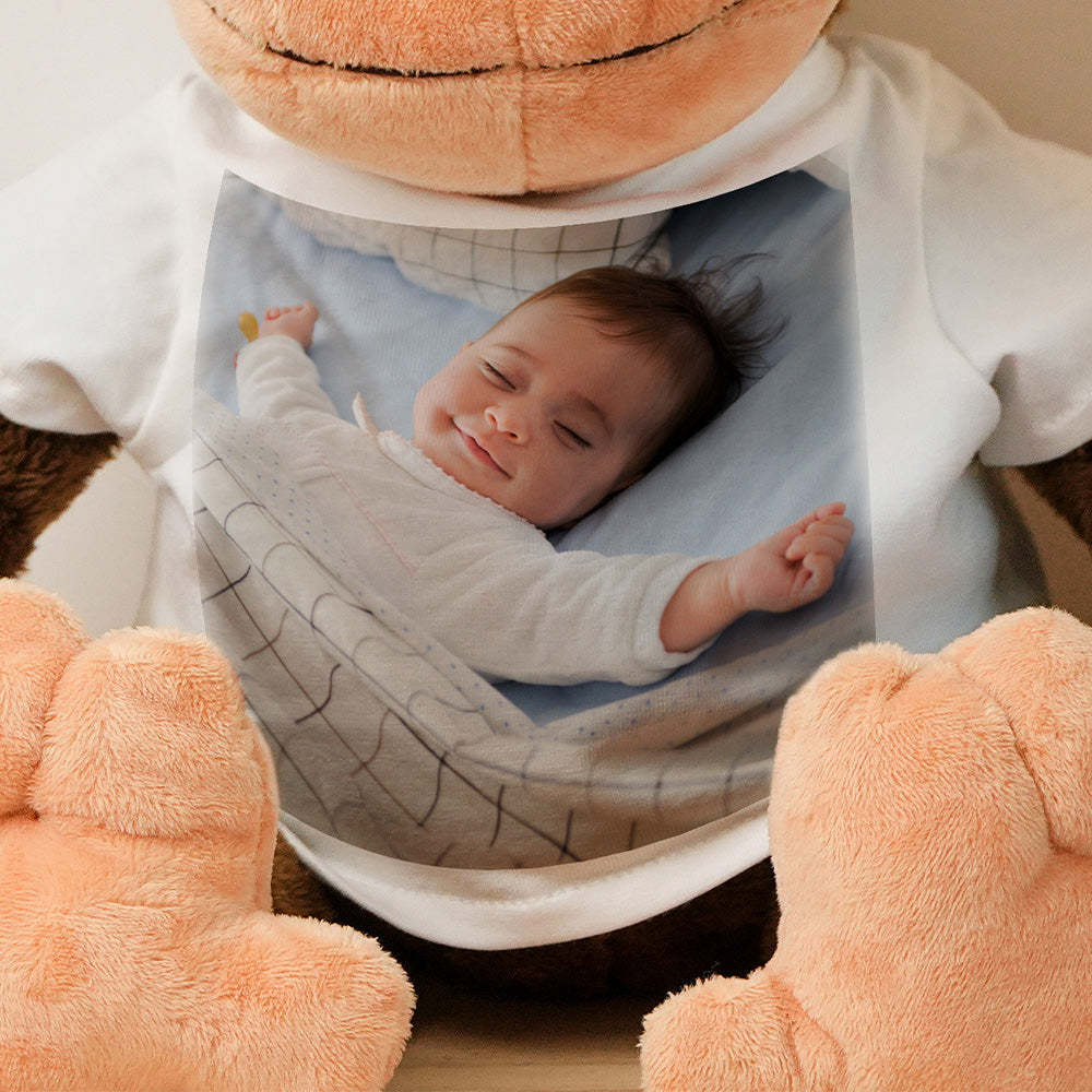 Personalisiertes Tier-plüschtier Zur Geburtsanzeige, Geschenk Für Die Babyparty - dephotoblanket