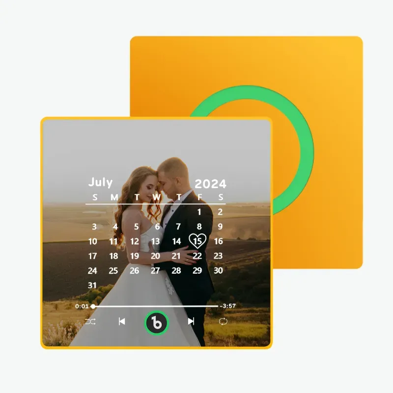 Personalisierter Musik-kühlschrankmagnet, Album-kühlschrankmagnet Mit Buntem Rahmen, Valentinstagsgeschenke - dephotoblanket