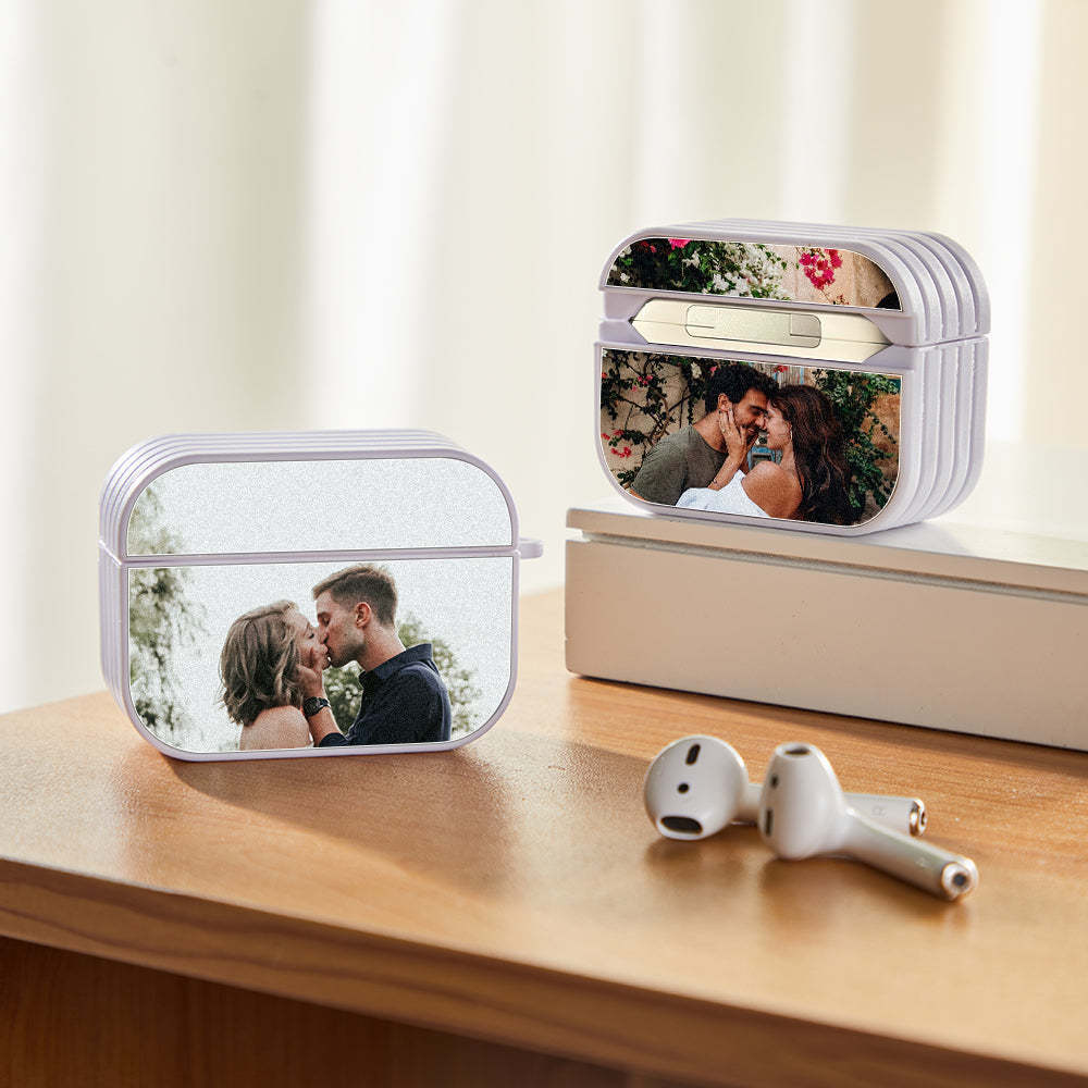 Personalisierte Foto-kopfhörer-hülle Airpods 1/2 Pro Kopfhörer-hülle Individuelles Bild-geschenk Für Sie/ihn - dephotoblanket