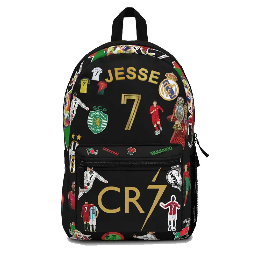 Individuell Gestalteter Fußballrucksack: Personalisierter Schulrucksack Für Sportfans - dephotoblanket