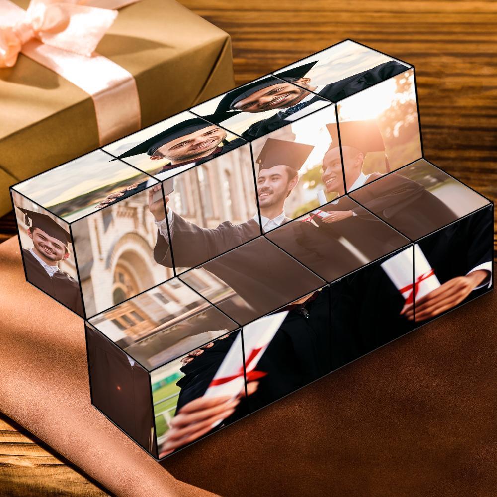 Benutzerdefiniertes Abschluss-puzzlespiel Foto Rubic's Cube - dephotoblanket