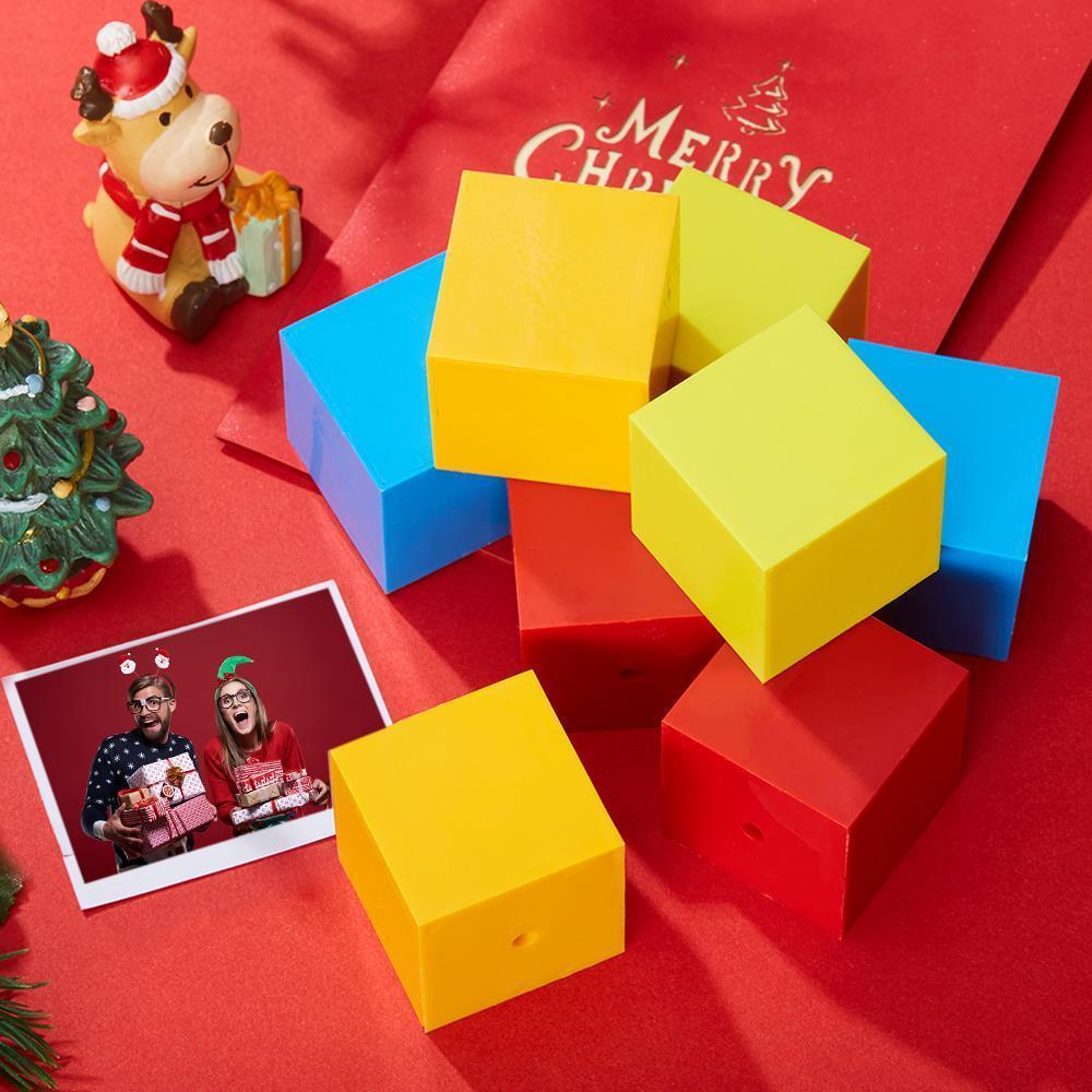 Personalisierte Weihnachtsgeschenke Mit Mehreren Foto-bunten Zauberwürfeln - dephotoblanket