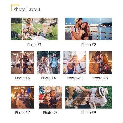 Personalisierter Infinity-fotowürfel, Zusammenklappbarer Paar-fotowürfel - dephotoblanket