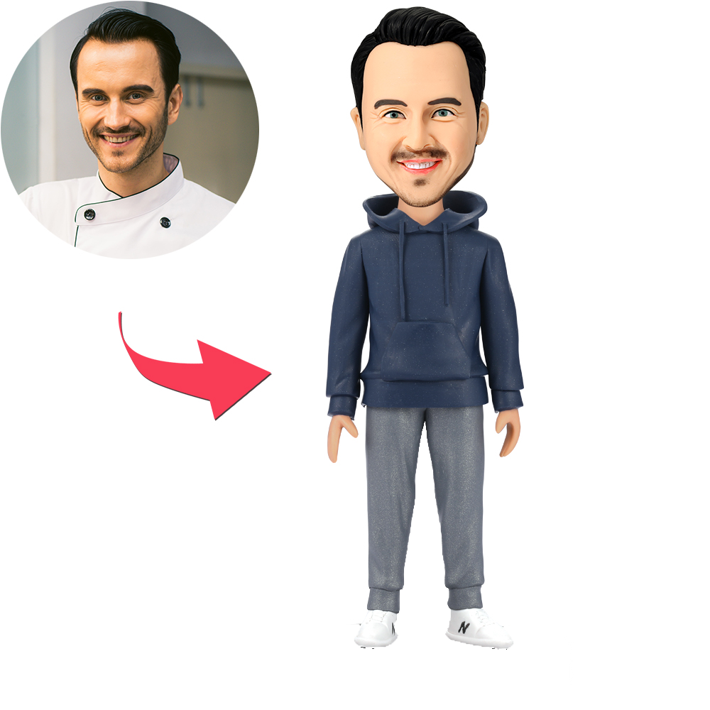 Personalisierte Fotopuppe Drehbarer Mini Me Puppen Schlüsselanhänger, Lustiger Taschenanhänger - dephotoblanket