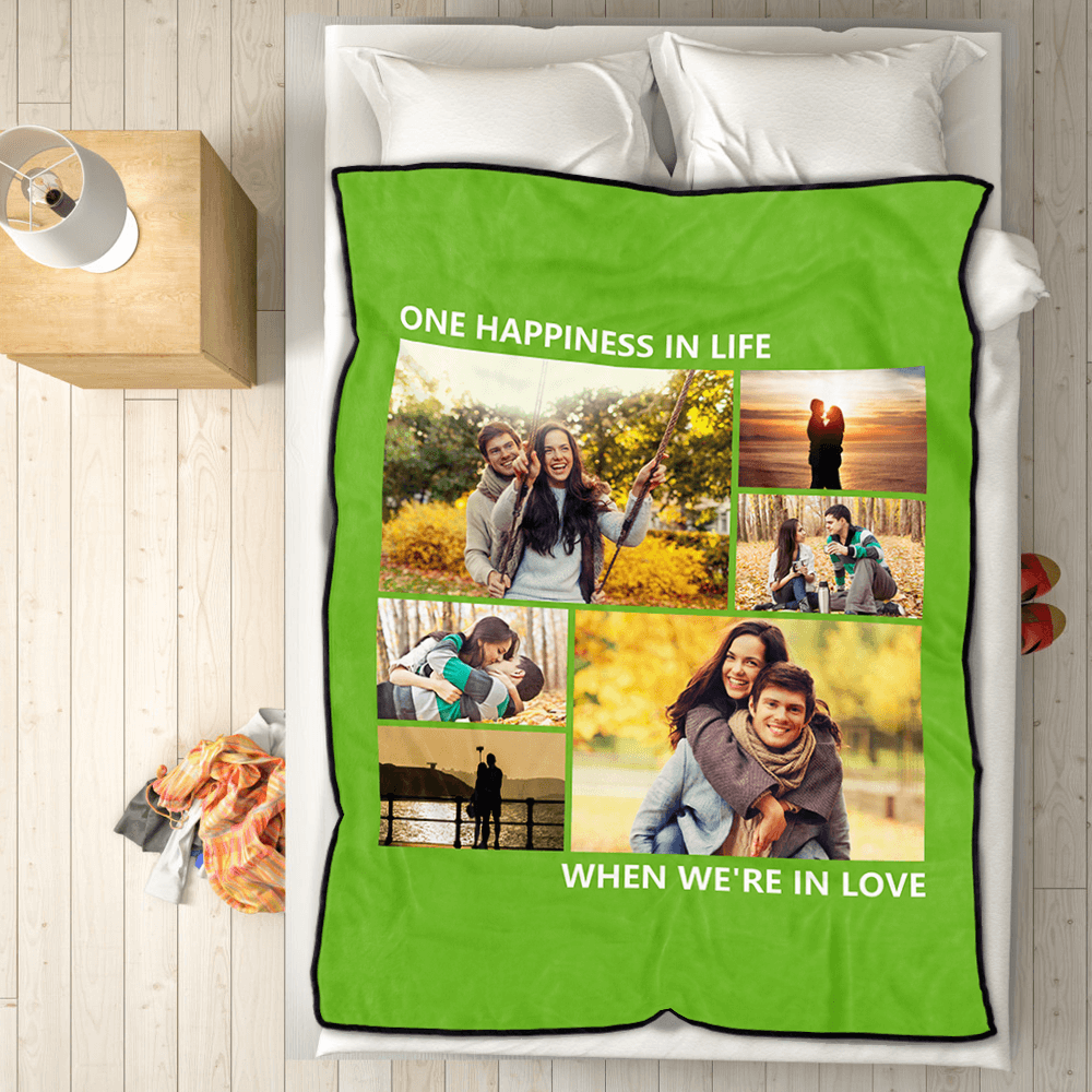 Personalisierte Foto Decke Mit 6 Fotos Kuscheldecke Mit Foto 150x200  Geschenk Für Sie