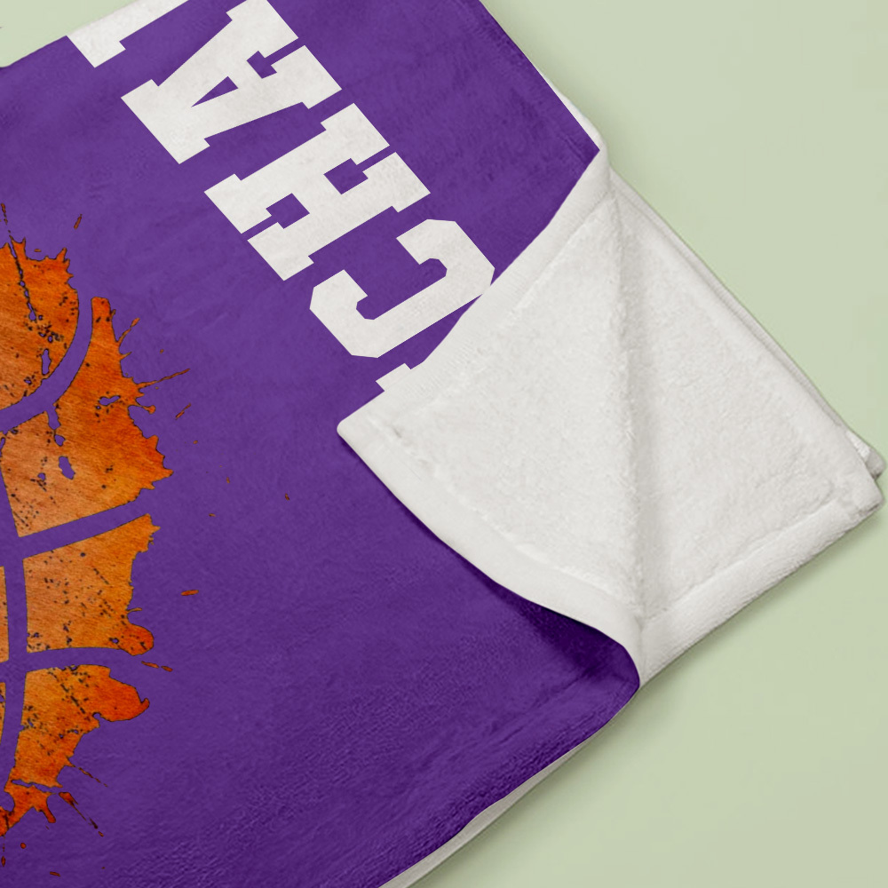 Personalisierte Basketballdecke: Basketball-herzdecke Mit Individuellem Namen Und Nummer – Ideales Geschenk Für Basketballspieler Oder -teams - dephotoblanket