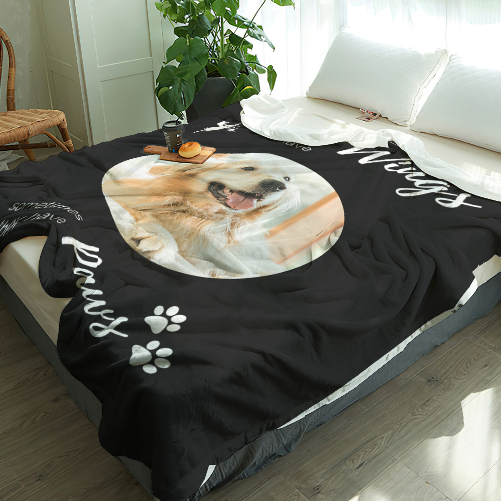 Weiche Und Gemütliche Decke Aus Sherpa-fleece – Engel Haben Nicht Immer Flügel - dephotoblanket