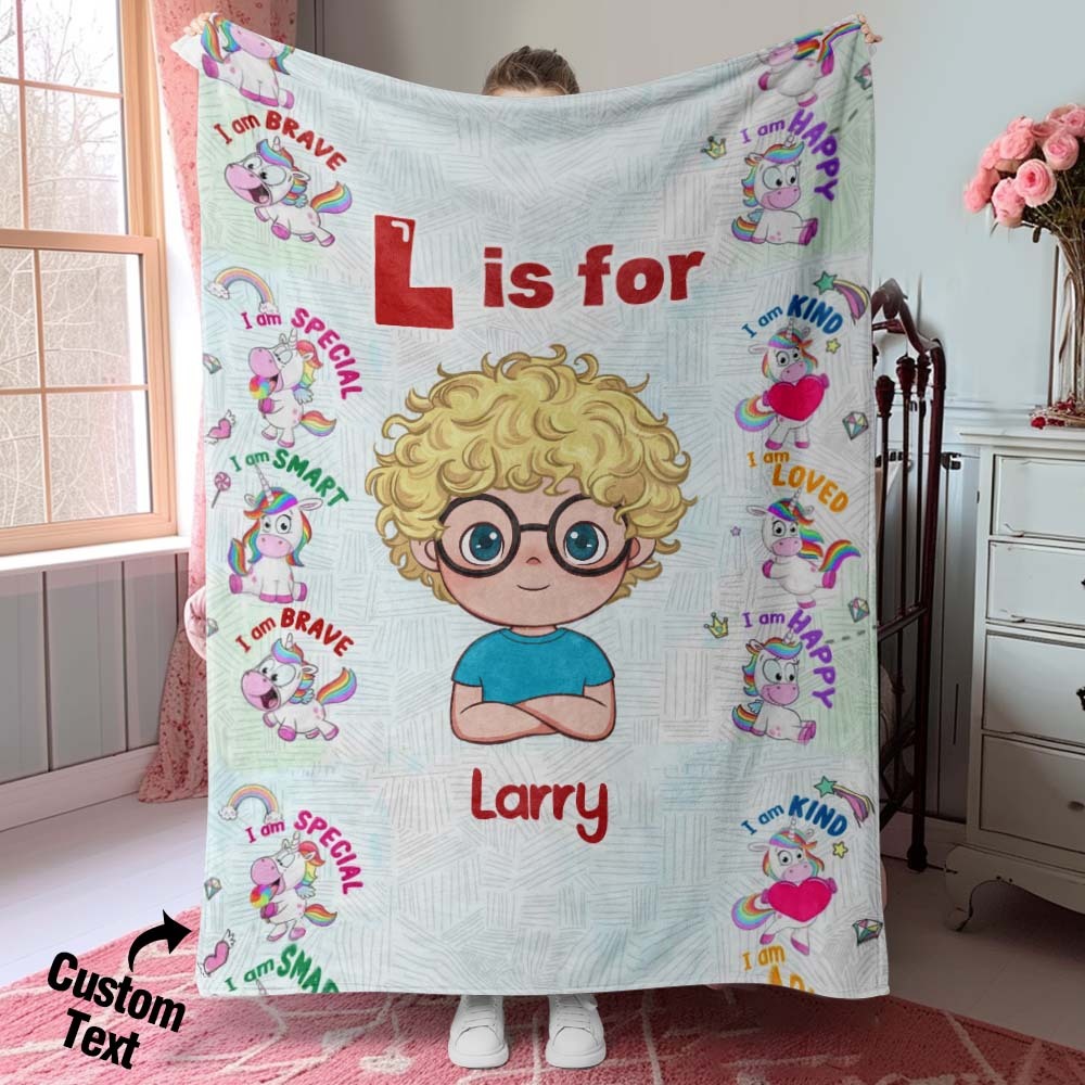 Individuelle Traumdecke Mit Individuellem Namen, Weicher Überwurf, Ideales Geschenk Für Kinder