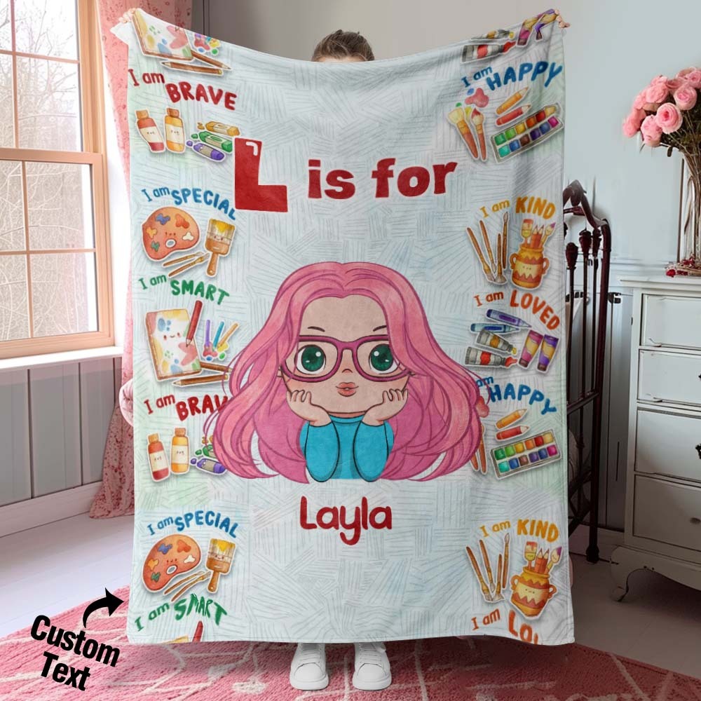 Individuelle Traumdecke Mit Individuellem Namen, Weicher Überwurf, Ideales Geschenk Für Kinder