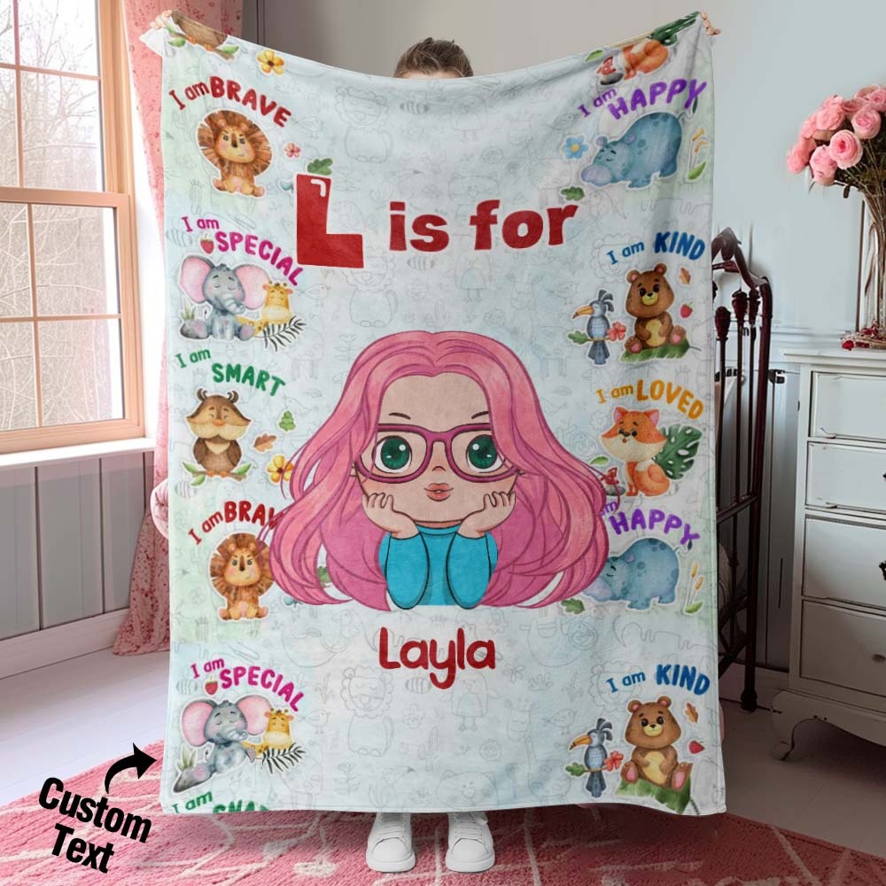 Individuelle Traumdecke Mit Individuellem Namen, Weicher Überwurf, Ideales Geschenk Für Kinder