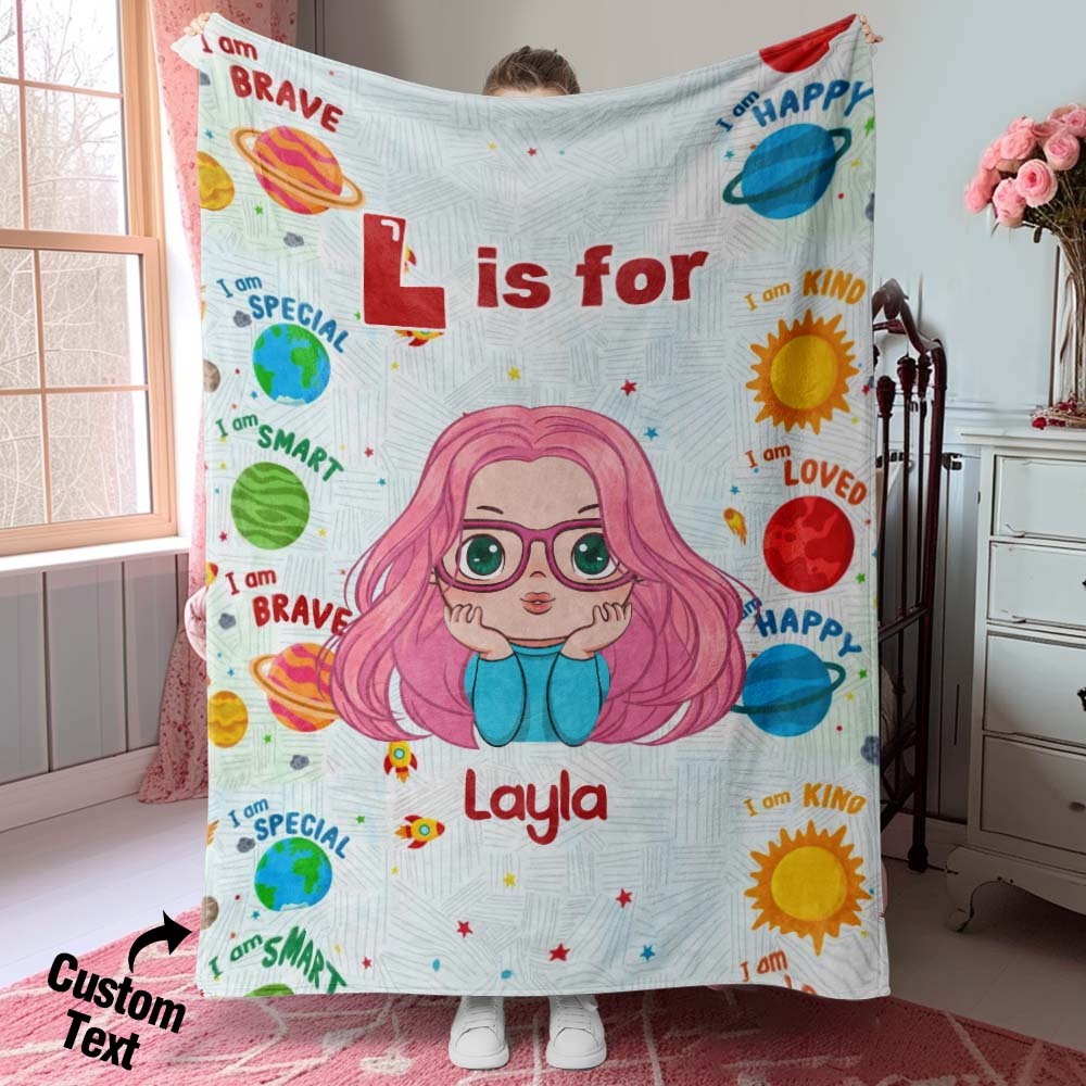 Individuelle Traumdecke Mit Individuellem Namen, Weicher Überwurf, Ideales Geschenk Für Kinder