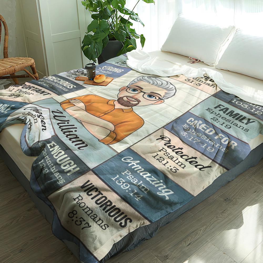 Gott Sagt, Ich Bin Eine Personalisierte Decke, Bedeutungsvolles Geschenk Zum Geburtstag - dephotoblanket