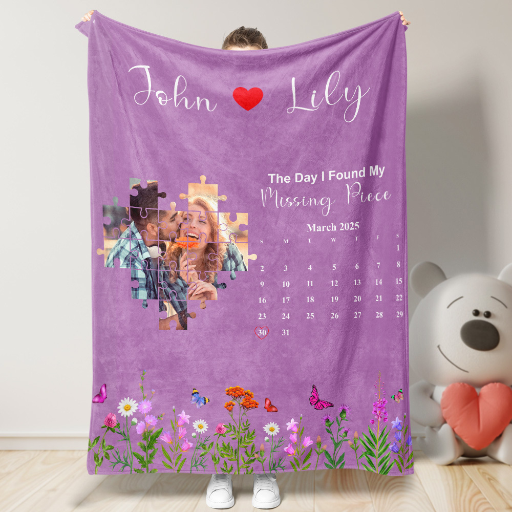 Individuelle Decke „der Tag, An Dem Ich Mein Fehlendes Stück Gefunden Habe“, Personalisiertes Geschenk - dephotoblanket