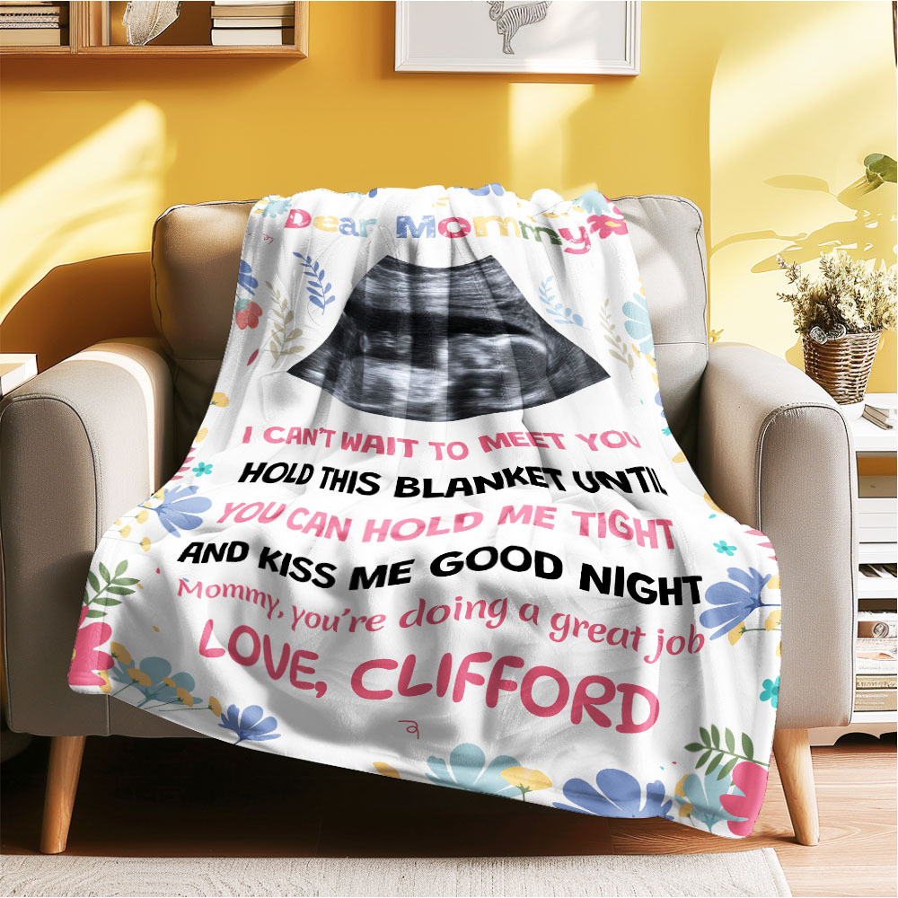 Liebe Mama - Personalisierte Fotodecke Für Mutter - Muttertag