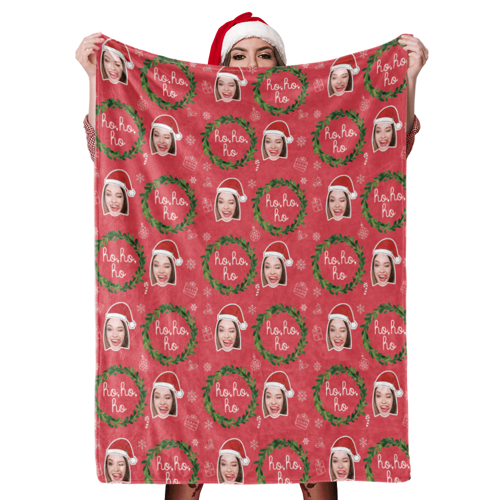 Weihnachten Decke Geschenk Foto Decke Kundenspezifische Decken Personalisierte Decke Gesicht Decke