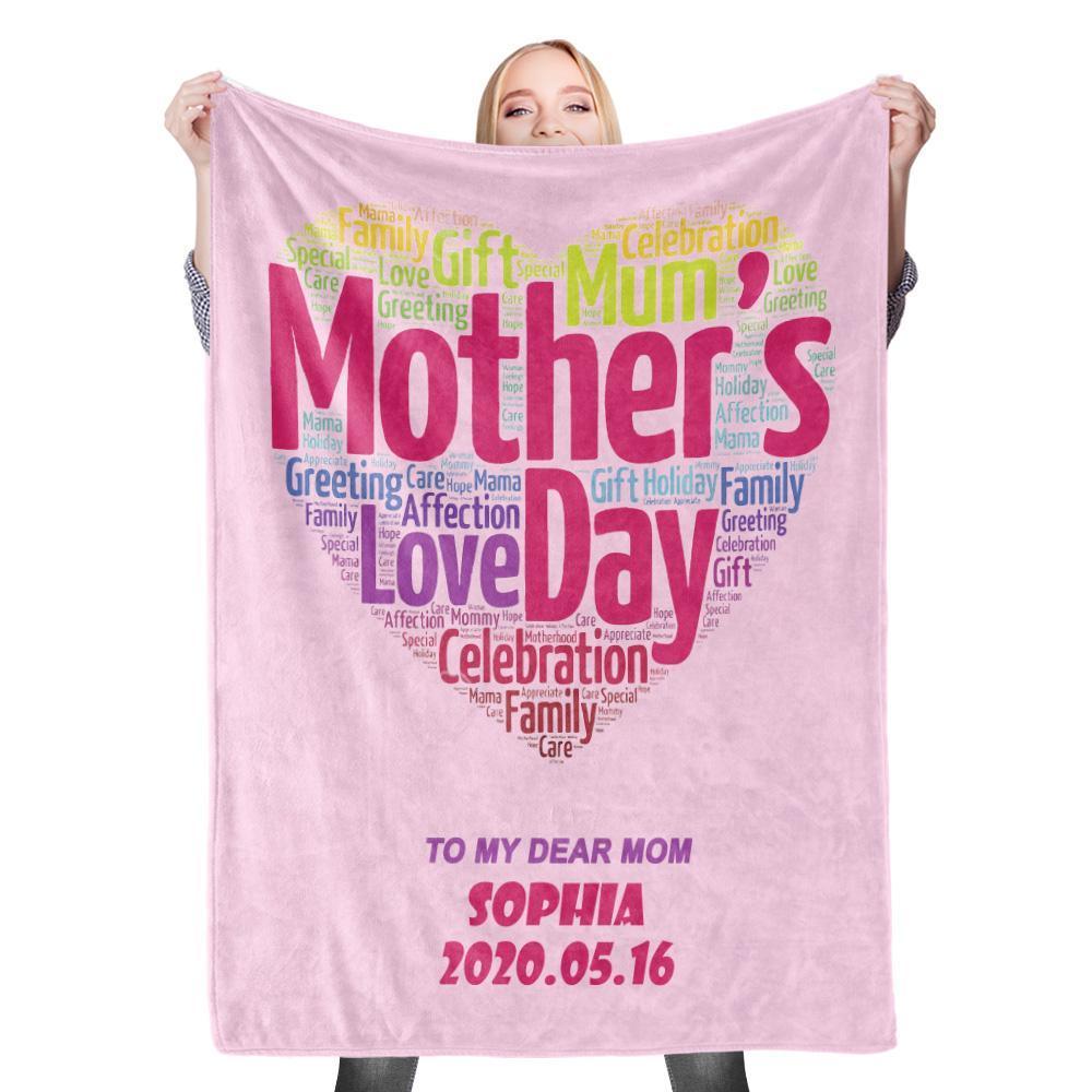 Custom Photo Blanket Mother's Day Blanket Mother Blanket Mom Blanket Mother in Law Blanket - Blanket for Mom