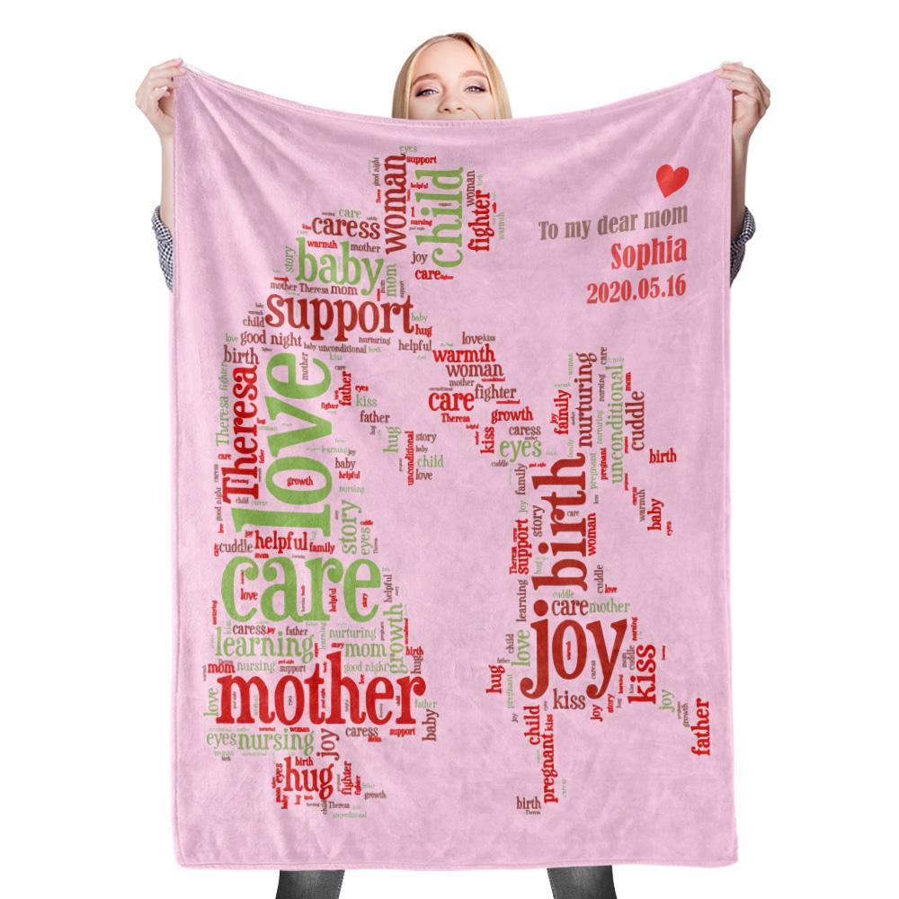 Custom Photo Blanket Mother's Day Blanket Mother Blanket Mom Blanket Mother in Law Blanket - Blanket for Mom