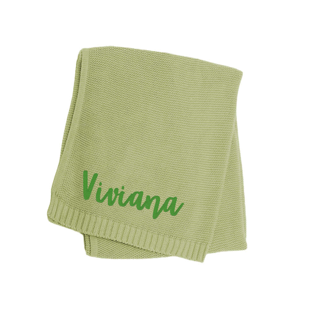 Benutzerdefinierte Babydecke Mit Namen Bestickt, Kinderwagendecke Als Geschenk Für Neugeborene - dephotoblanket