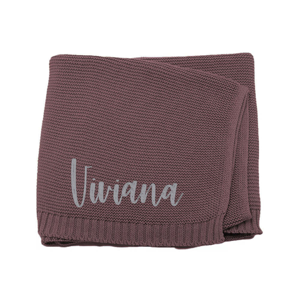 Benutzerdefinierte Babydecke Mit Namen Bestickt, Kinderwagendecke Als Geschenk Für Neugeborene - dephotoblanket