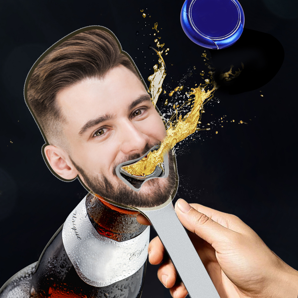 Flaschenöffner Mit Individuellem Gesichtsfoto, Lustige Geschenke