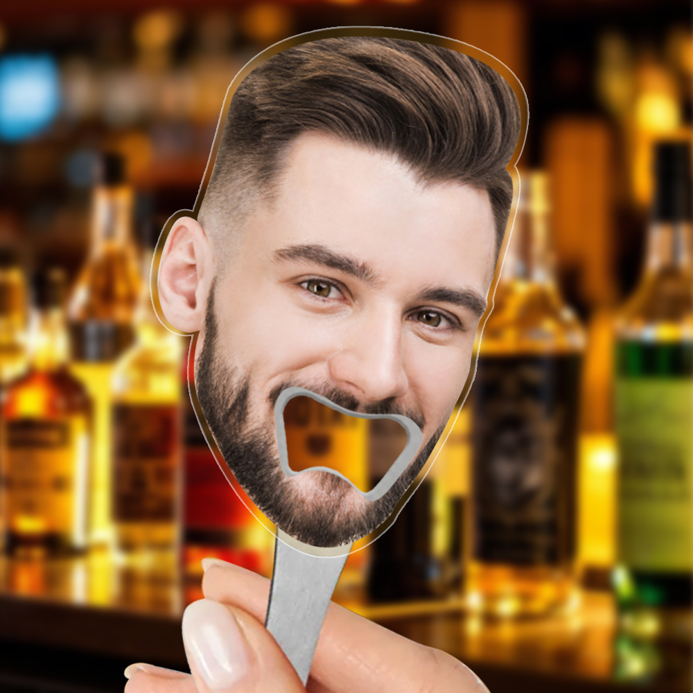 Flaschenöffner Mit Individuellem Gesichtsfoto, Lustige Geschenke