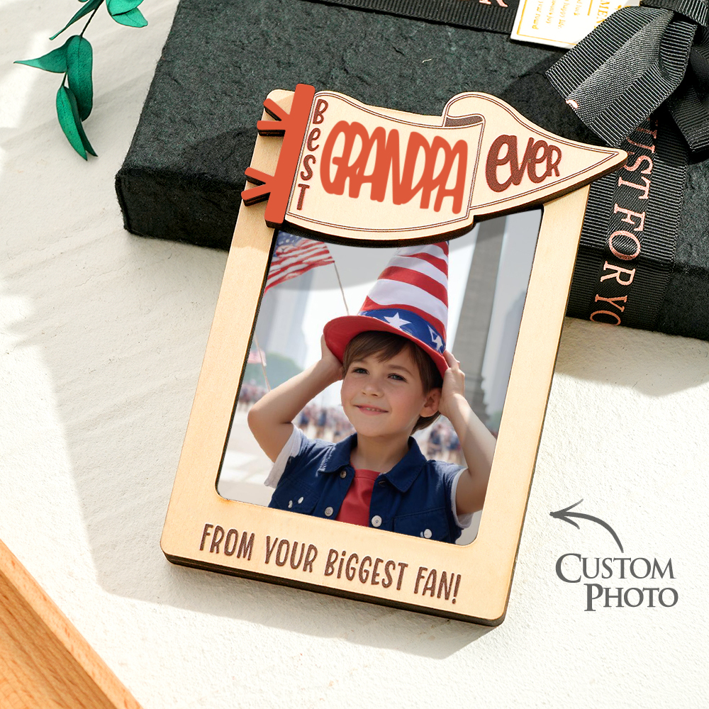 Geschenk Zum Unabhängigkeitstag, Personalisierter Kühlschrankmagnet Mit Individuellem Foto, Gravierter Kühlschrankmagnet - dephotoblanket