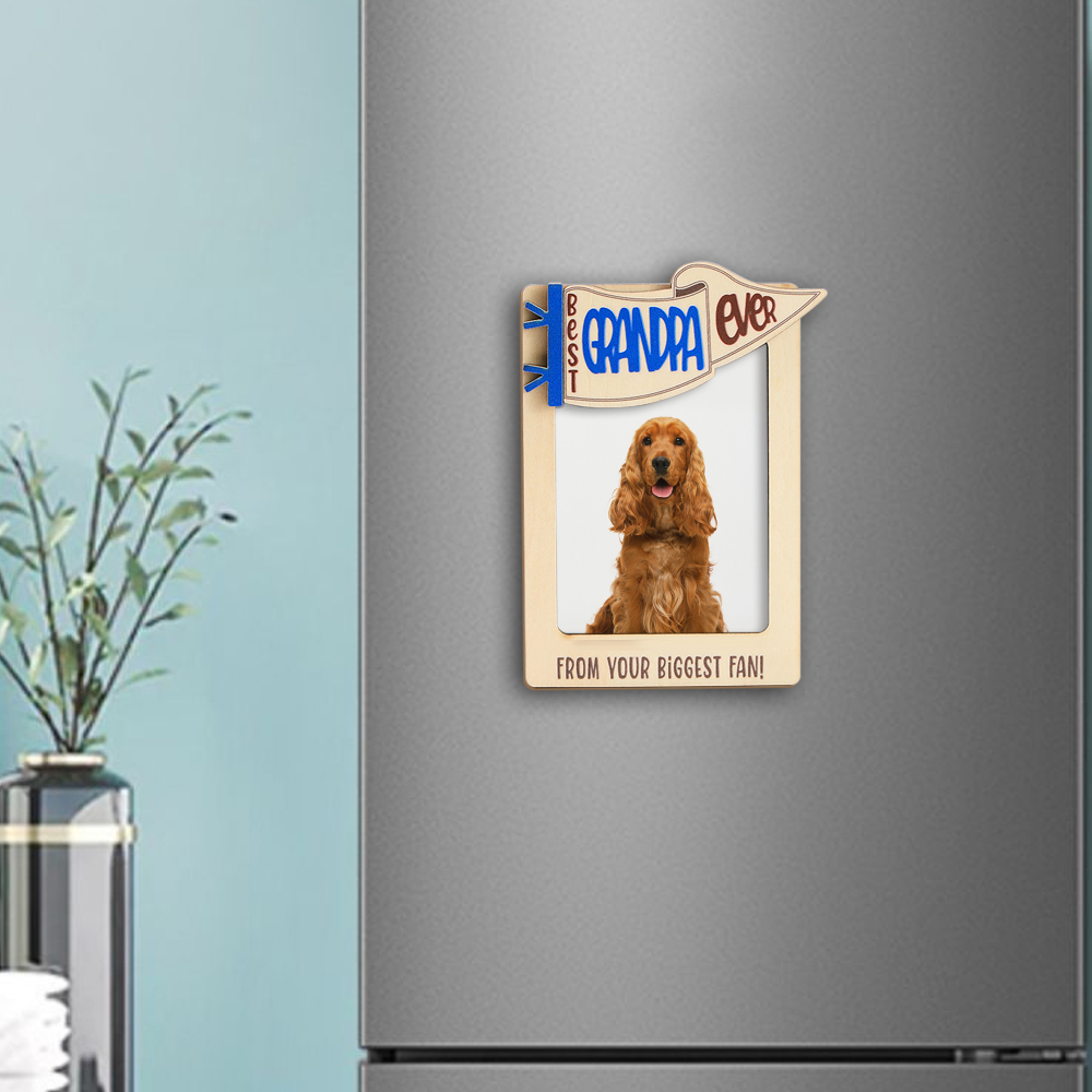 Individuelles Fotogeschenk Für Haustierliebhaber, Personalisierter Bilderrahmen, Kühlschrank-fotomagnet - dephotoblanket