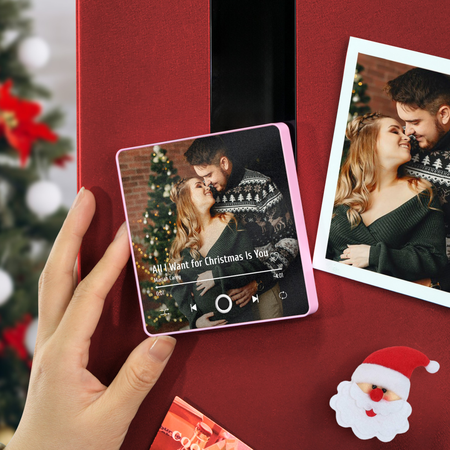 Personalisierter Album-kühlschrankmagnet, Personalisierter Musik-kühlschrankmagnet, Kann Lieder Abspielen, Weihnachtsgeschenk - dephotoblanket