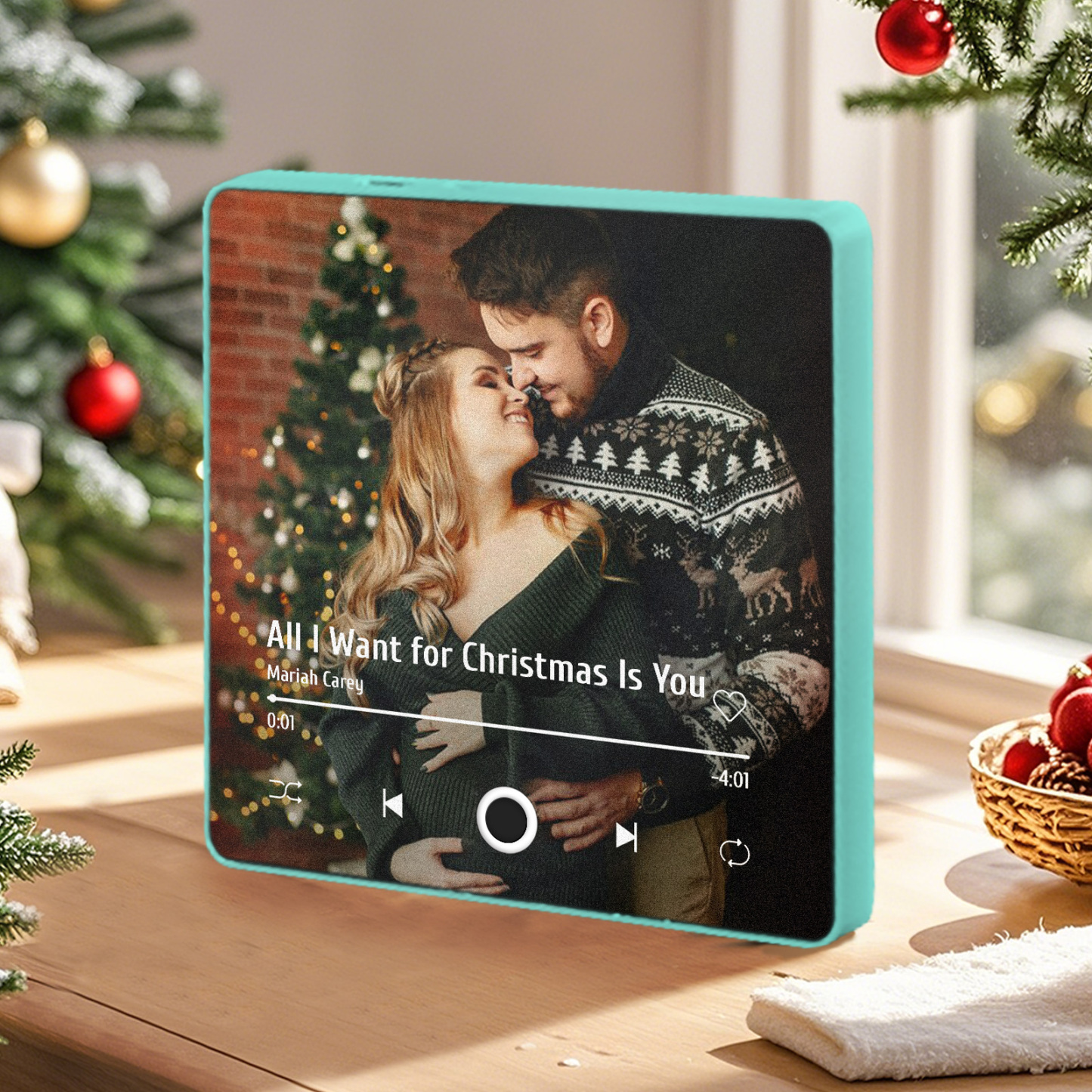 Personalisierter Album-kühlschrankmagnet, Personalisierter Musik-kühlschrankmagnet, Kann Lieder Abspielen, Weihnachtsgeschenk - dephotoblanket