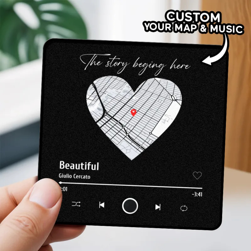Personalisierter Foto-musik-kühlschrankmagnet, Weihnachtsgeschenke Für Liebhaber. Personalisierte Musik-magnete Können Lieder Abspielen, Weihnachtsgeschenk - dephotoblanket