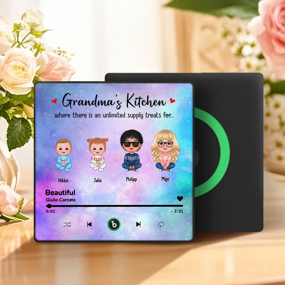 Benutzerdefinierter Musik-kühlschrankmagnet, Muttertags-musik-wandfotoaufkleber, Der Musik Ohne Handy Spielt, Mehrere Stile - dephotoblanket