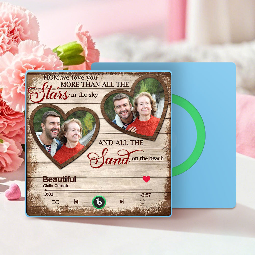 Personalisierter Musik- Und Foto-kühlschrankmagnet Für Mama, Personalisierter Musik-kühlschrankmagnet, Der Lieder Abspielen Kann - dephotoblanket